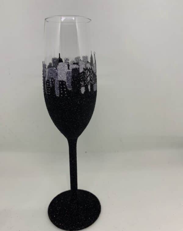 New York styling Independence Day glitter champagne flute - product image 4