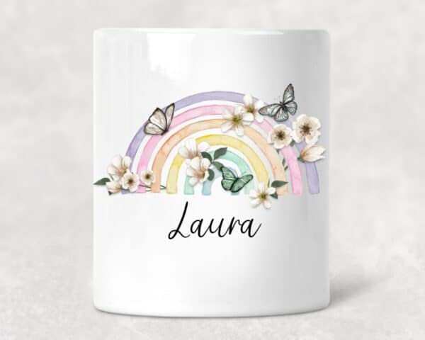 Personalised rainbow ceramic money box - product image 4