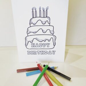 Birthday cake card
