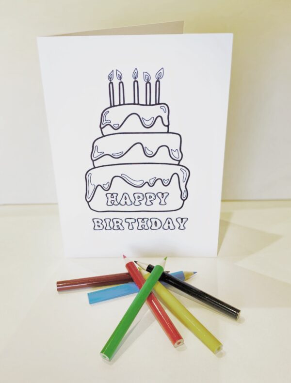 Birthday cake card - main product image