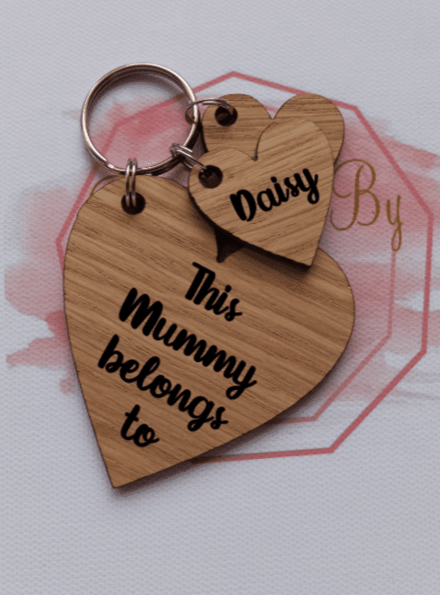 Personalised Nanny keyring, mummy, auntie, grandma heart keyring - product image 5