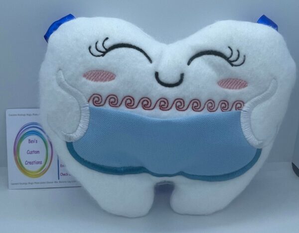 Tooth Embroidered Tooth Fairy Pillow - main product image