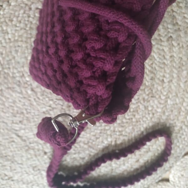 Macrame Bag, burgundy - product image 4