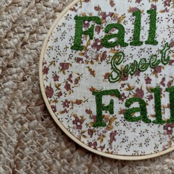 Fall sweet Fall embroidery hoop - product image 2