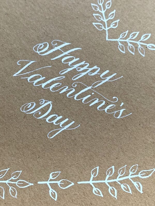 Handmade kraft Valentine’s Day card - product image 2