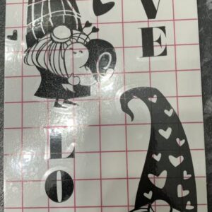Romantic Vinyl Decal, Gonks, Great for Light Up bottles