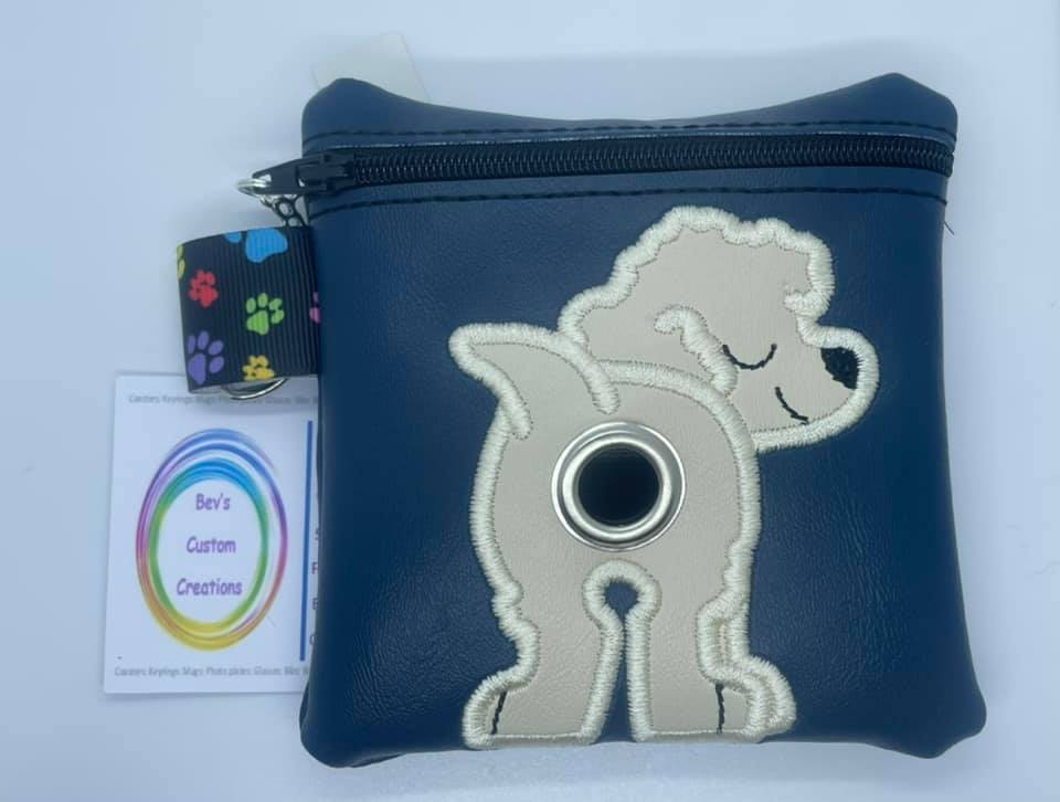 Cavapoo embroidered poo bag dispenser