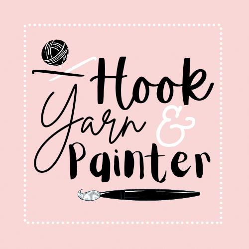 Hook, Yarn and Painter shop logo