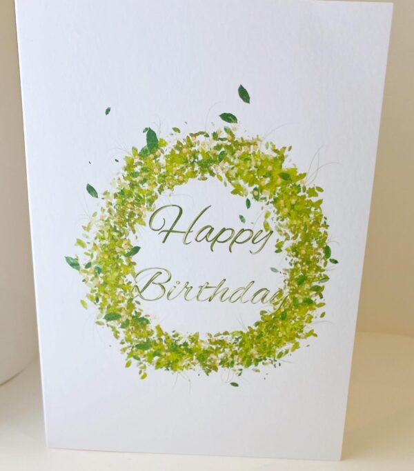 Spring Wreath birthday card - product image 3