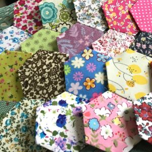 Ready made patchwork hexagons