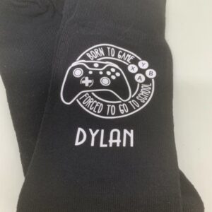 Personalised gamer socks for older boys