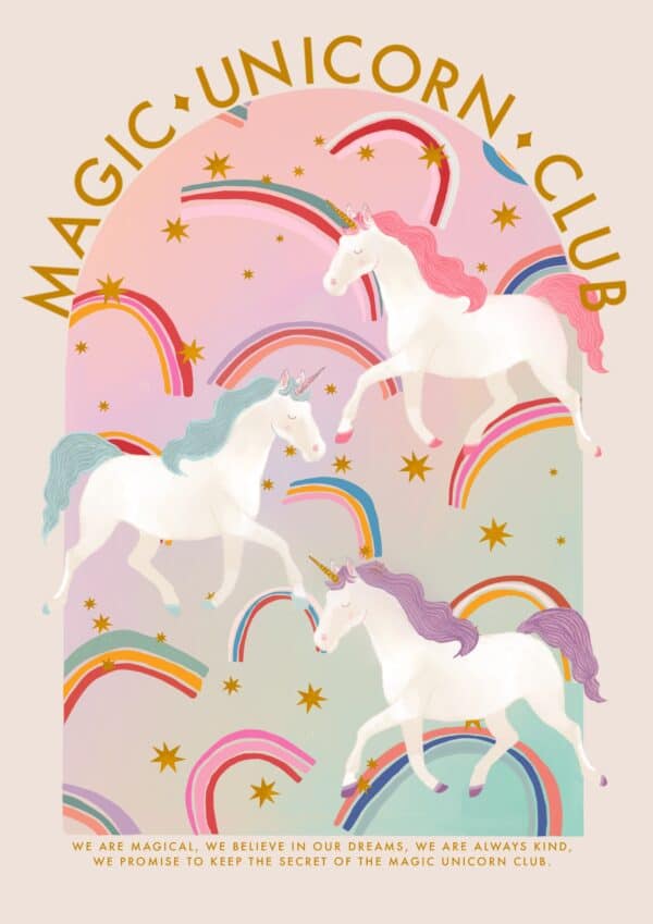 Magic Unicorn Club – Art Print A5 / A4 / A3 - product image 5