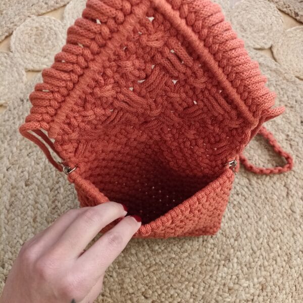 Macrame Bag , pumpkin - product image 3