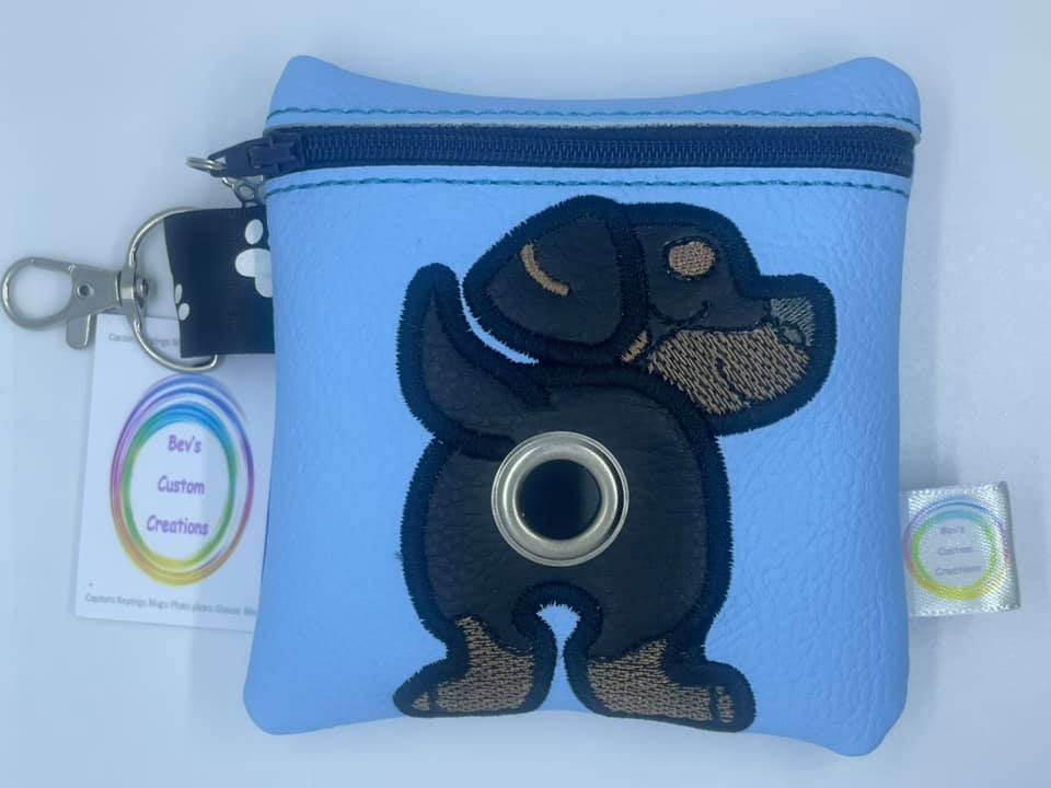 Rottweiler embroidered poo bag dispenser