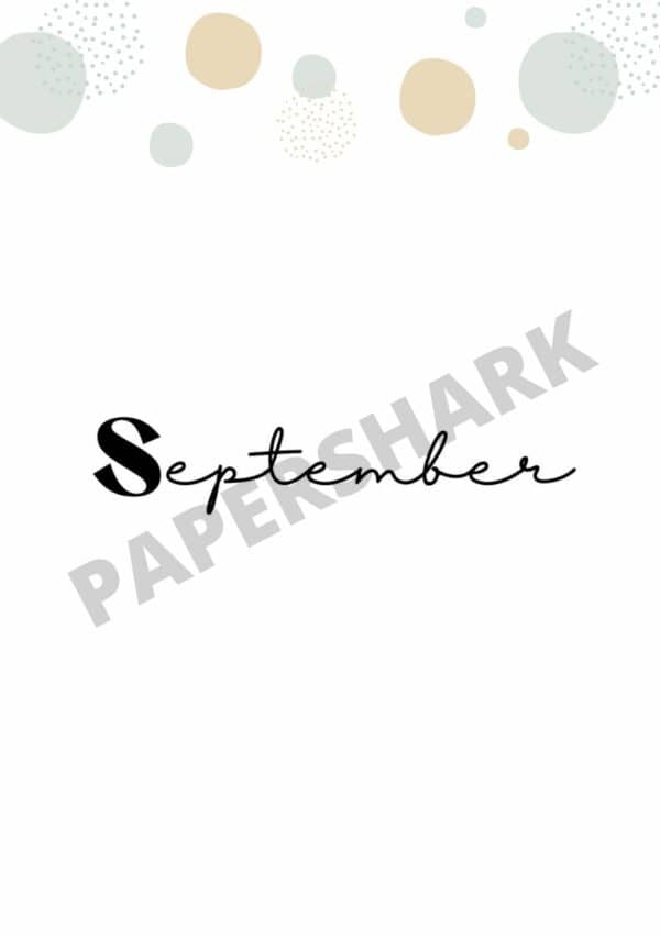Monthly Cover Page Dots Bujo - product image 5