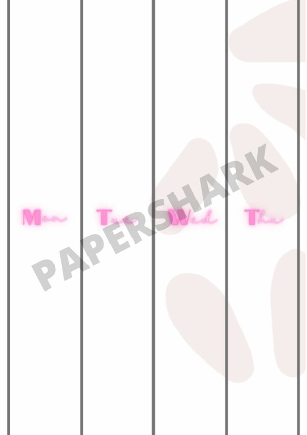 Weekly Column Planner Pink Bujo - product image 2