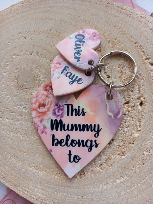 Personalised Mummy keyring, mothers day gift, nanny, grandma, auntie keyring - product image 4