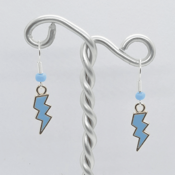 Earrings – Blue lightning strike - main product image