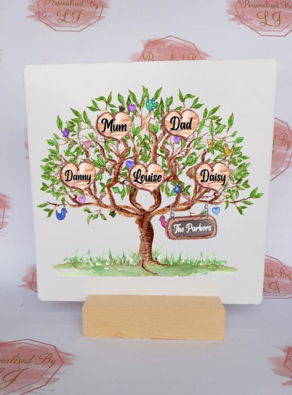 Personalised Family Tree Plaque - product image 4