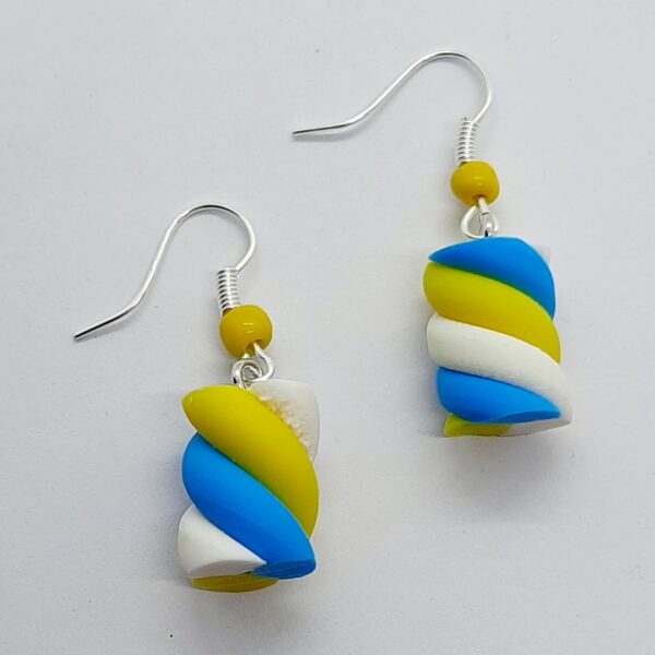 Marshmallow earrings – Yellow - product image 2