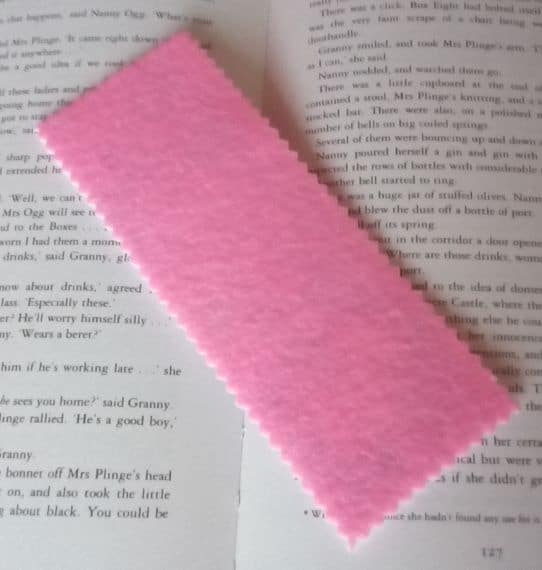 Bright Hearts Cross Stitch Bookmark – Book Gift, Book Lover Gift, Reading Gift, Heart Bookmark - product image 4