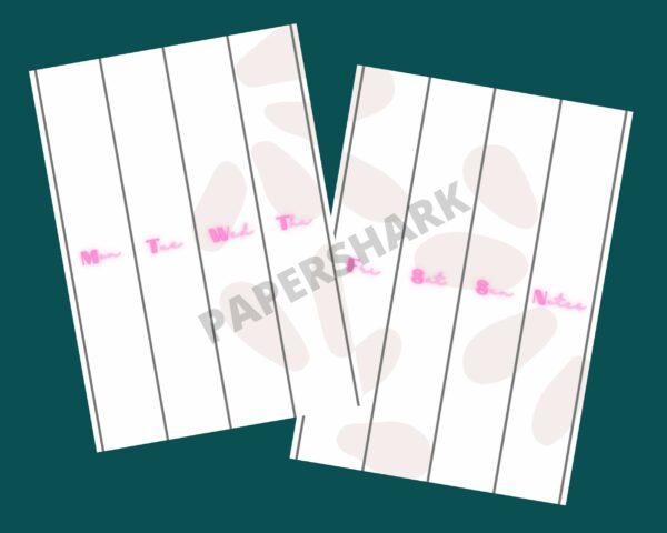 Weekly Column Planner Pink Bujo - main product image