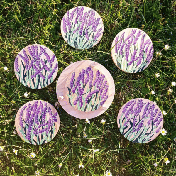 Lavender coasters - main product image