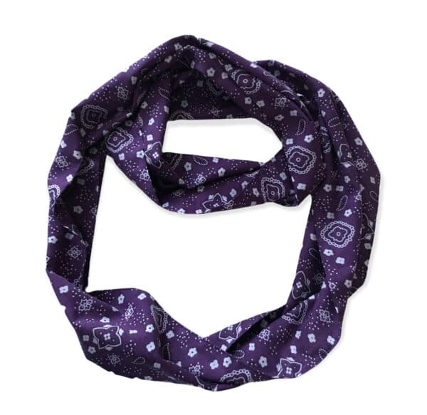 Purple Paisley Infinite Scarf - main product image