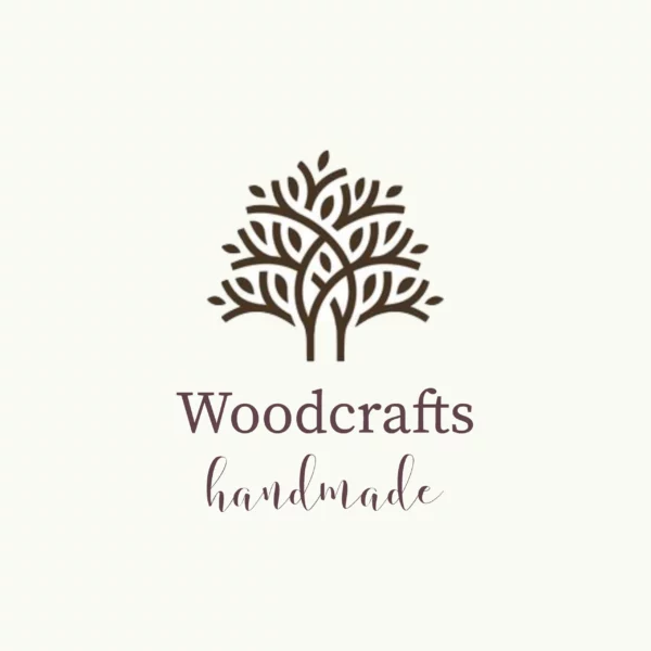Woodcrafts- handmade with love shop logo