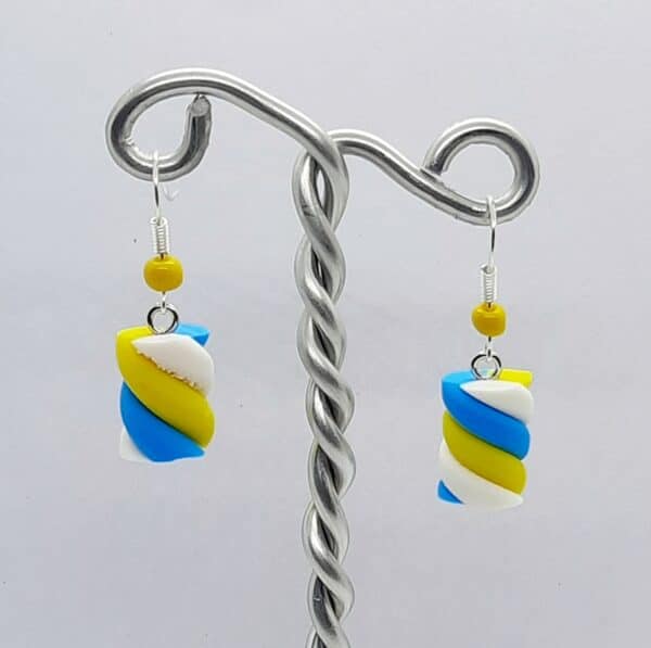 Marshmallow earrings – Yellow - main product image