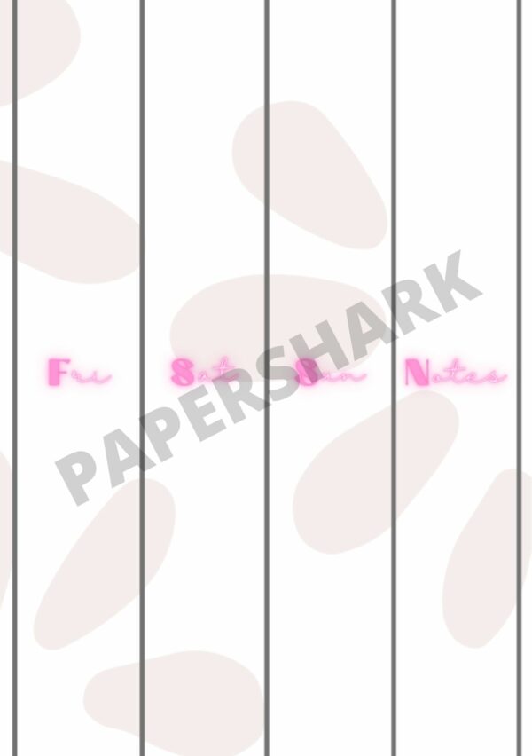 Weekly Column Planner Pink Bujo - product image 3