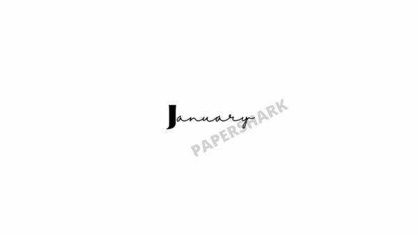 Horizontal Monthly Cover Page Plain Bujo - product image 4