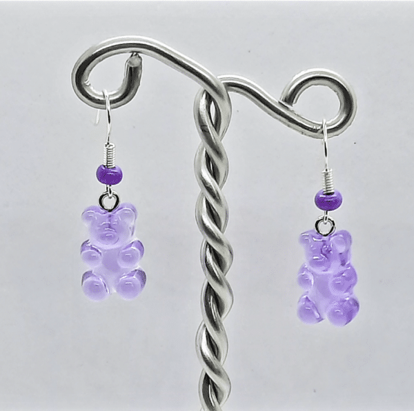 Gummy bear earrings- Purple - main product image