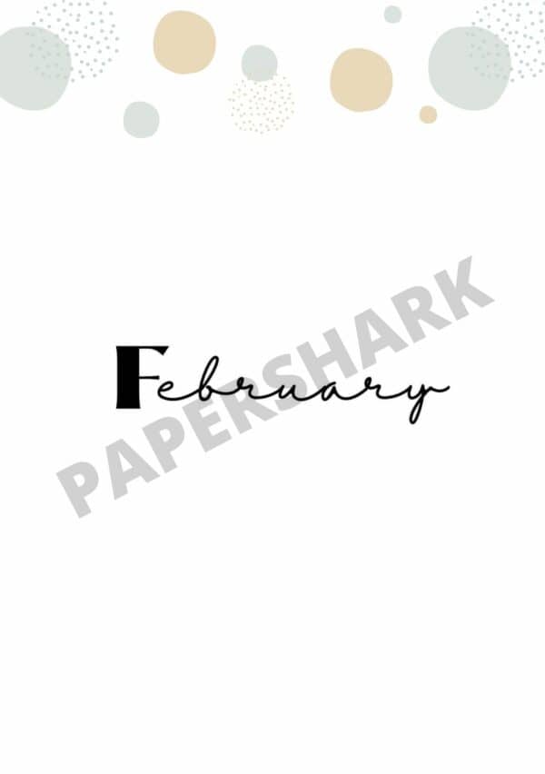 Monthly Cover Page Dots Bujo - product image 2