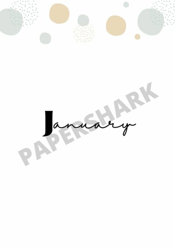 Monthly Cover Page Dots Bujo - product image 3