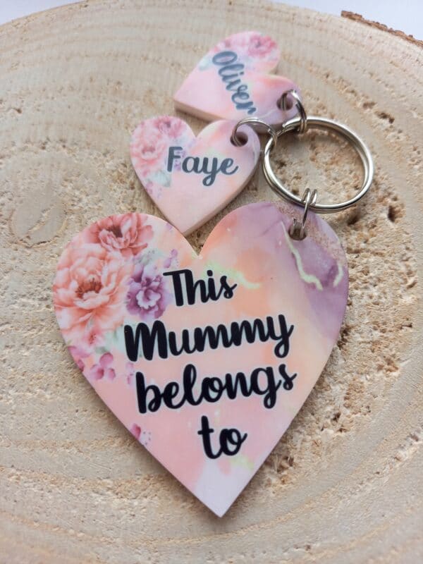 Personalised Mummy keyring, mothers day gift, nanny, grandma, auntie keyring - product image 3