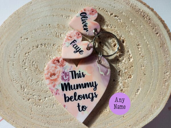 Personalised Mummy keyring, mothers day gift, nanny, grandma, auntie keyring - main product image