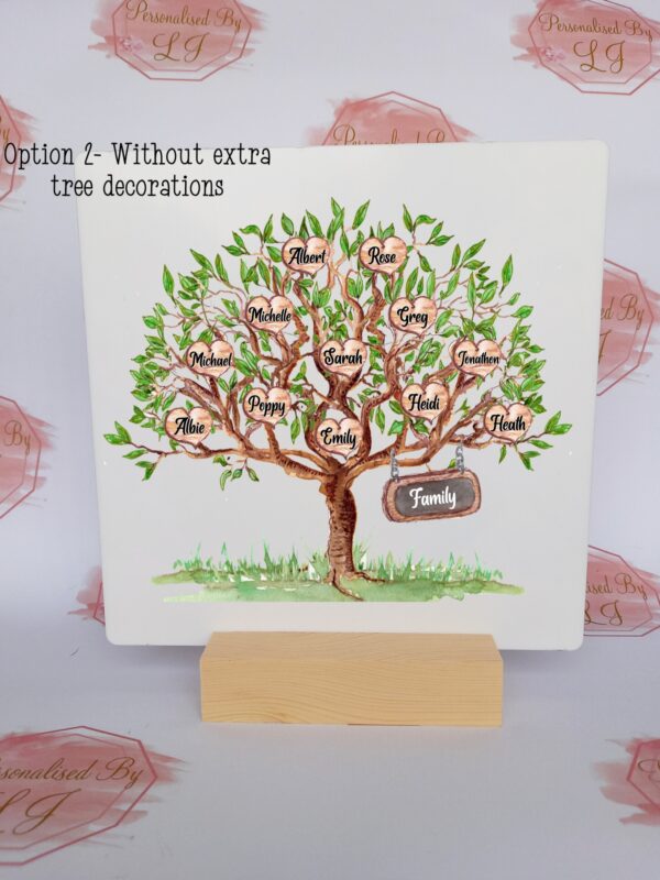 Personalised Family Tree Plaque - product image 3