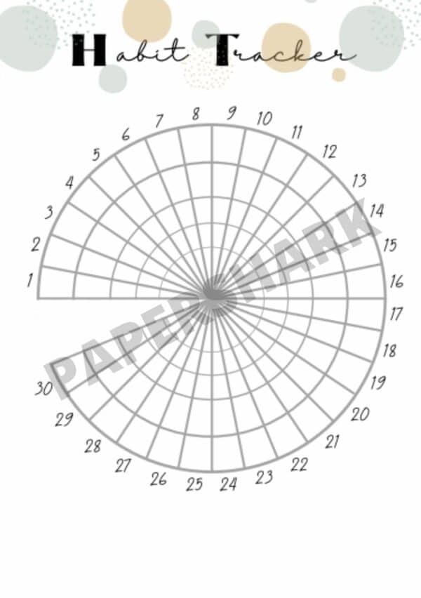 Circle Monthly Habit Tracker Dots Bujo - product image 4