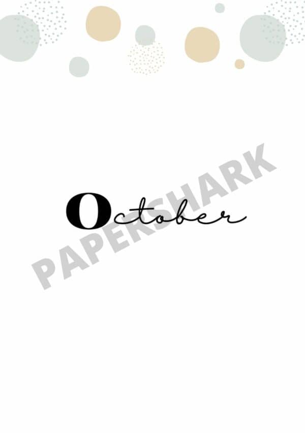 Monthly Cover Page Dots Bujo - product image 4