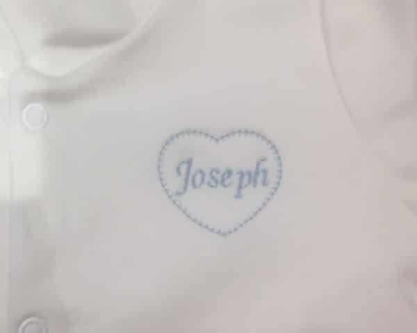 Personalised White Baby Grow - product image 4