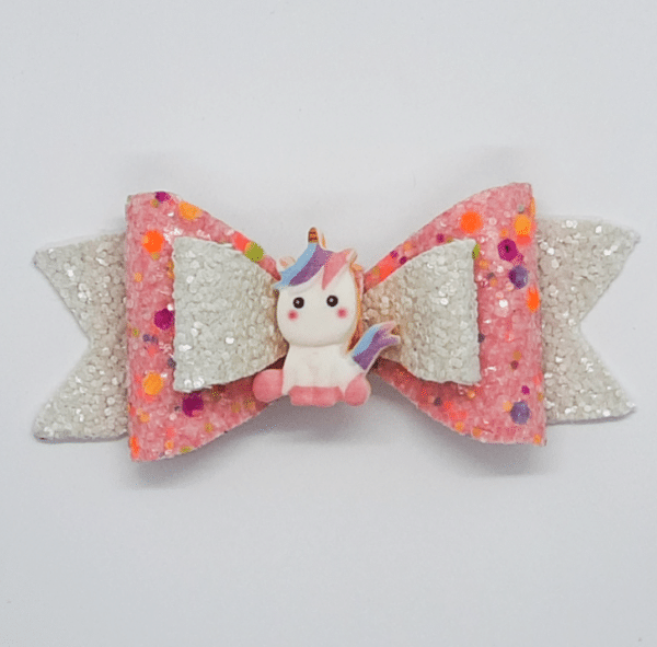 Unicorn hair bow - main product image