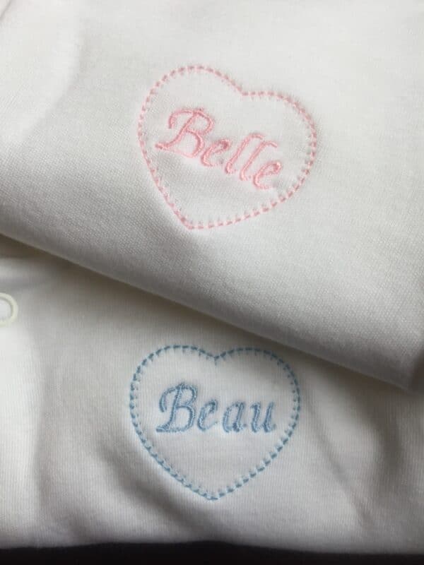 Personalised White Baby Grow - main product image