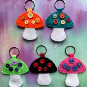 Mushroom Keyrings