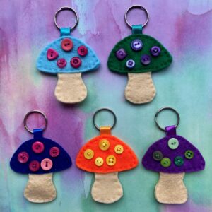Mushroom Keyrings