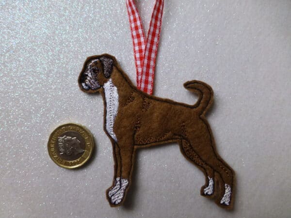 Boxer dog hanging decoration - main product image