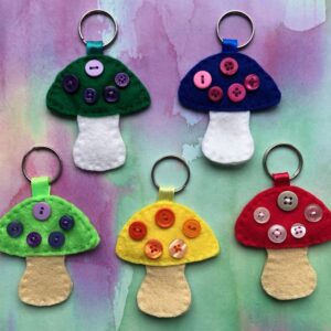Mushroom Keyrings