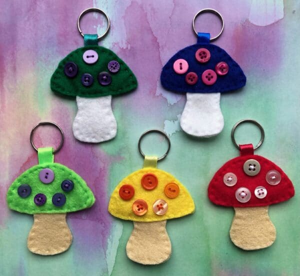 Mushroom Keyrings - main product image