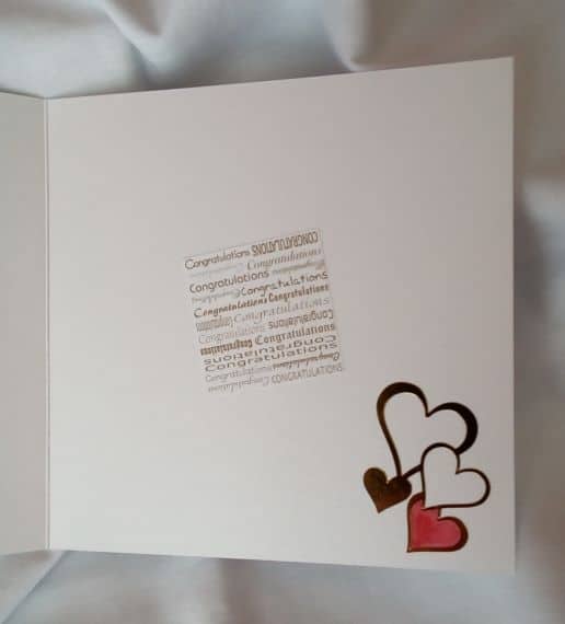 Congratulations 5th Wood Wedding Anniversary Card - product image 3