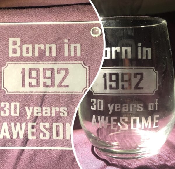 Celebration birthday glass and coaster set. - main product image